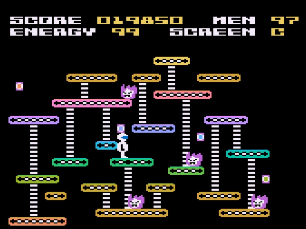 Gameplay of Mr. Robot and His Robot Factory for Atari 8 Bit